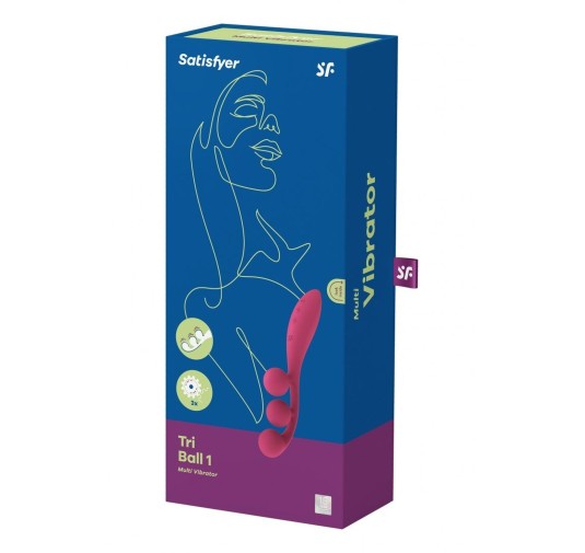 Wibrator wielofunkcyjny Satisfyer Tri Ball 1 red